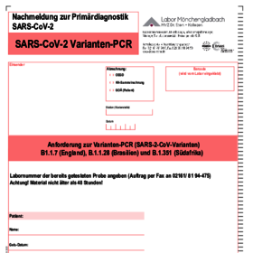 Formular SARS-CoV-2 Varianten PCR