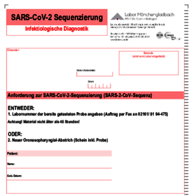 Formular SARS-CoV-2 Sequenzierung