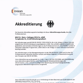 Akkreditierungsurkunde MVZ Forensik
