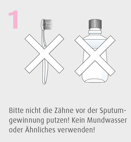 Gewinnung von Sputum 1